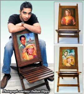 Vintage art of hand painted Bollywood movie posters & old Indian cinema posters revived by Indian Hippy